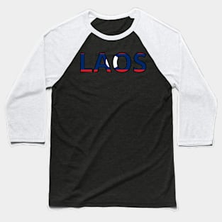 Drapeau Laos Baseball T-Shirt